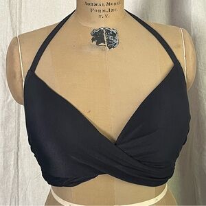 Shade & Shore Ribbed Double Fastener Cross Front Bikini Top